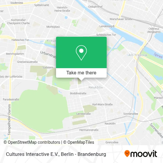 Cultures Interactive E.V. map