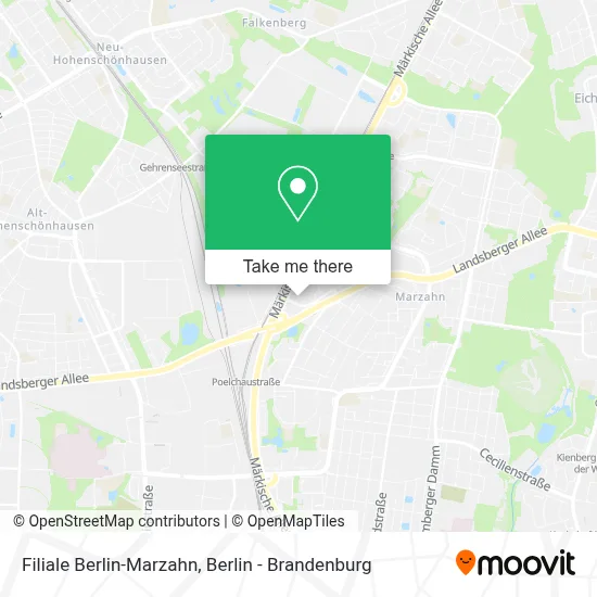 Filiale Berlin-Marzahn map