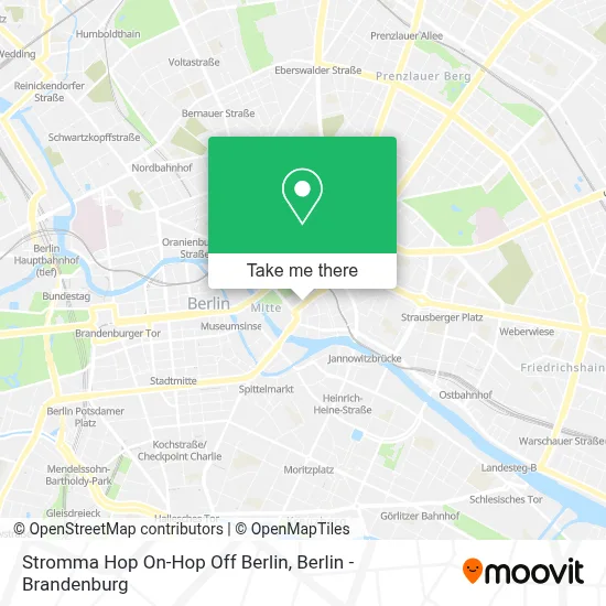 Stromma Hop On-Hop Off Berlin map