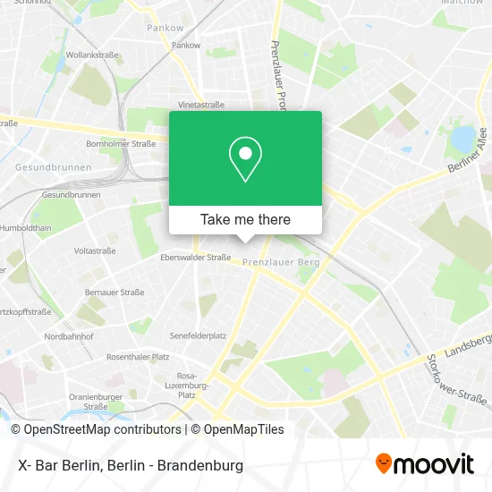 X- Bar Berlin map
