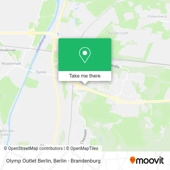 Olymp Outlet Berlin map