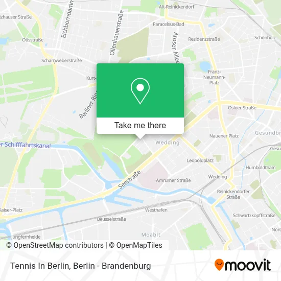 Tennis In Berlin map