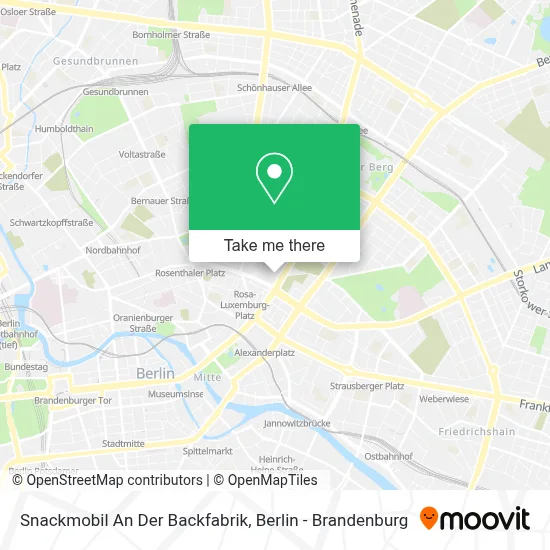 Snackmobil An Der Backfabrik map