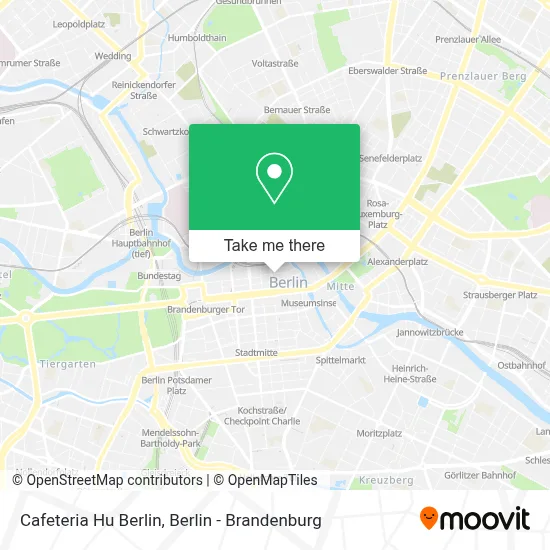 Cafeteria Hu Berlin map
