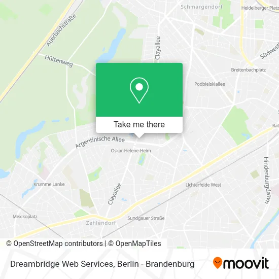 Dreambridge Web Services map