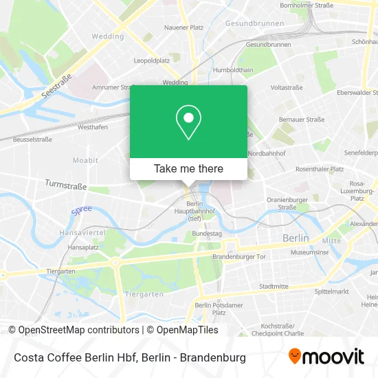 Costa Coffee Berlin Hbf map
