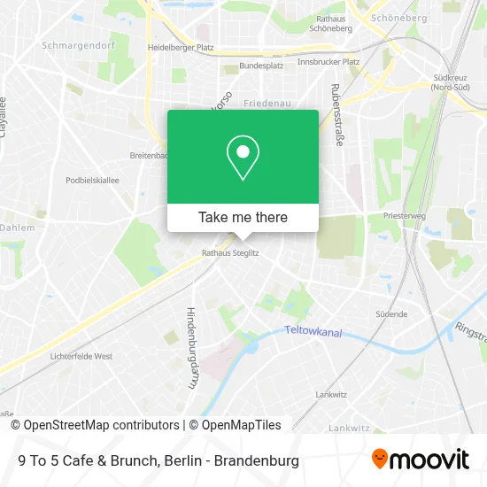 9 To 5 Cafe & Brunch map