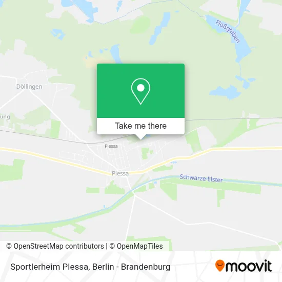 Sportlerheim Plessa map