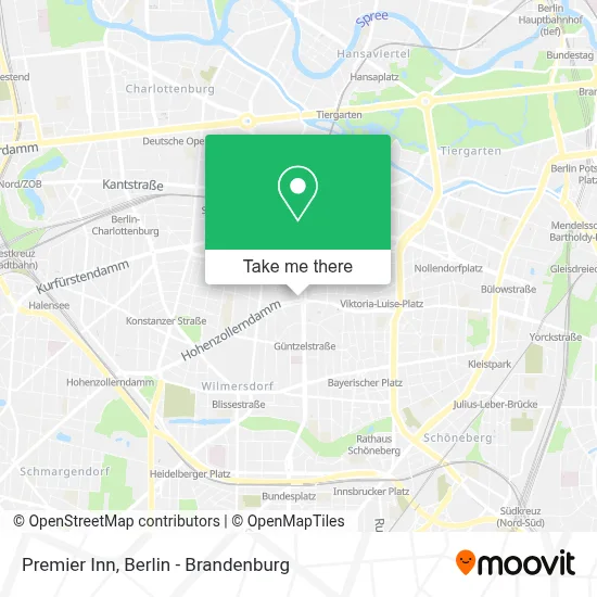 Premier Inn map