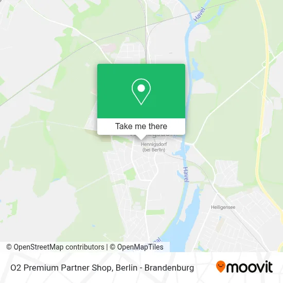 O2 Premium Partner Shop map