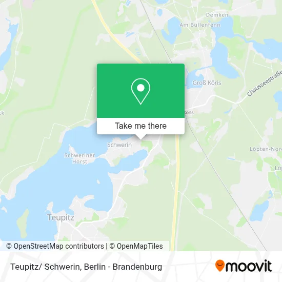 Teupitz/ Schwerin map