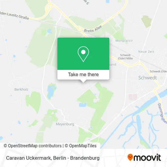 Caravan Uckermark map