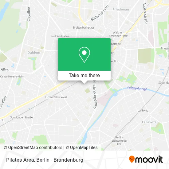 Pilates Area map