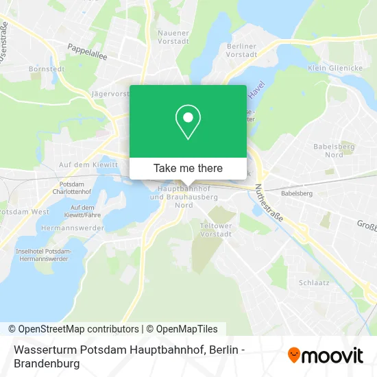 Wasserturm Potsdam Hauptbahnhof map
