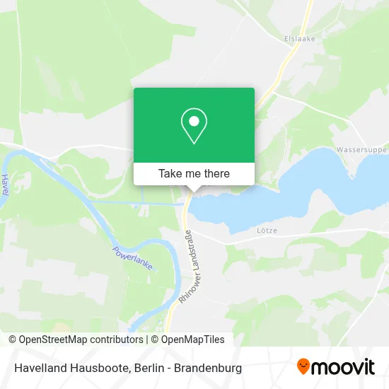 Havelland Hausboote map