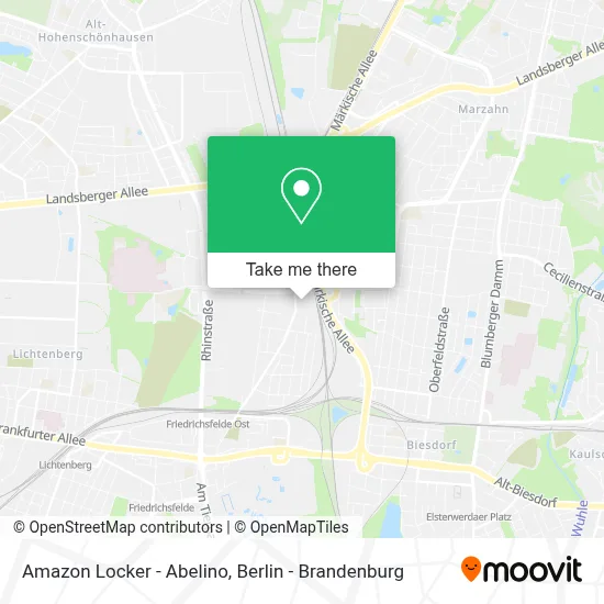 Amazon Locker - Abelino map