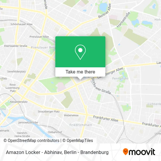 Amazon Locker - Abhinav map