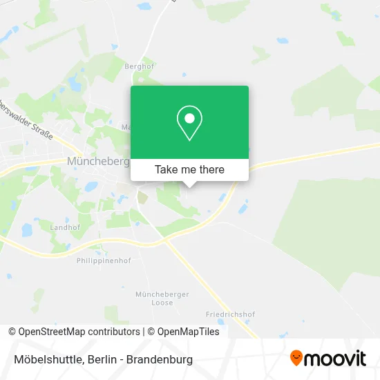 Möbelshuttle map