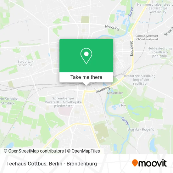 Teehaus Cottbus map