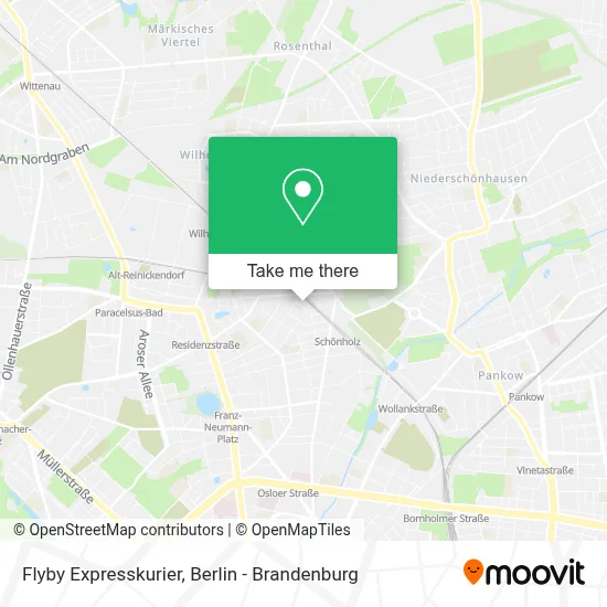 Flyby Expresskurier map