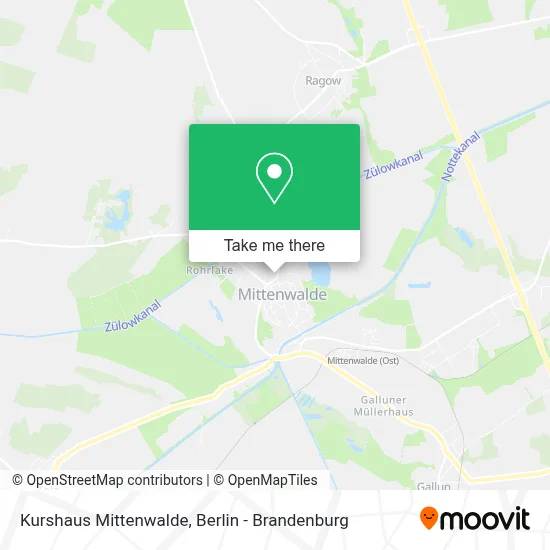 Kurshaus Mittenwalde map