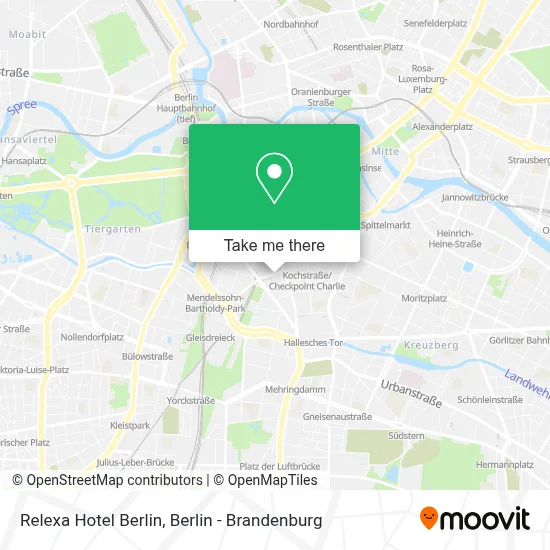 Relexa Hotel Berlin map