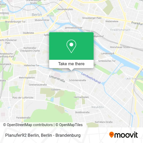 Planufer92 Berlin map