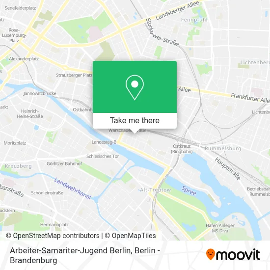 Arbeiter-Samariter-Jugend Berlin map