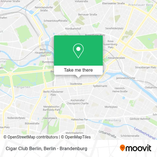 Cigar Club Berlin map
