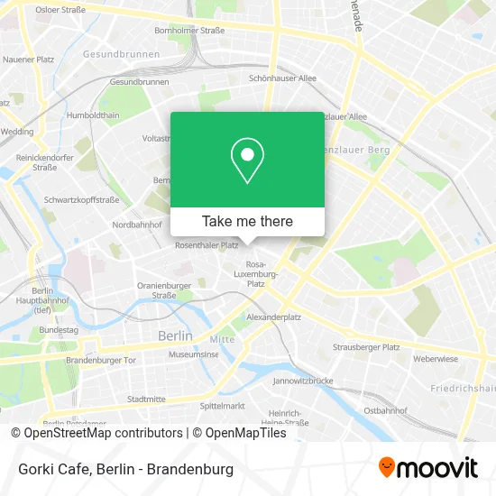 Gorki Cafe map