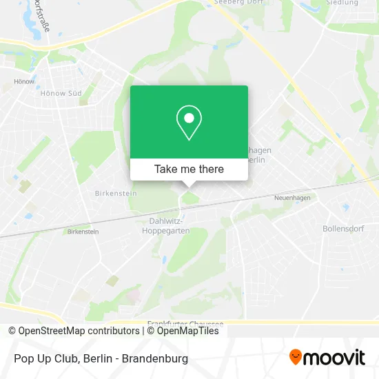 Pop Up Club map