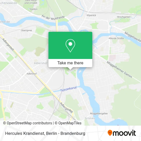 Hercules Krandienst map
