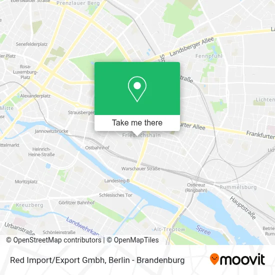 Red Import/Export Gmbh map
