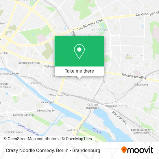 Crazy Noodle Comedy map