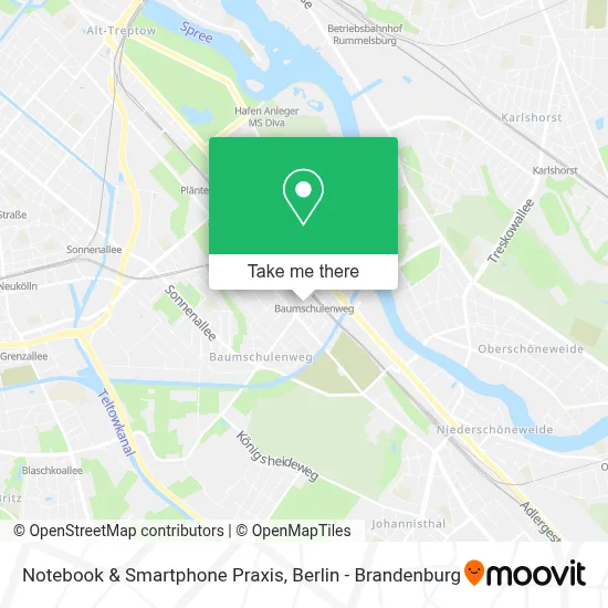 Notebook & Smartphone Praxis map