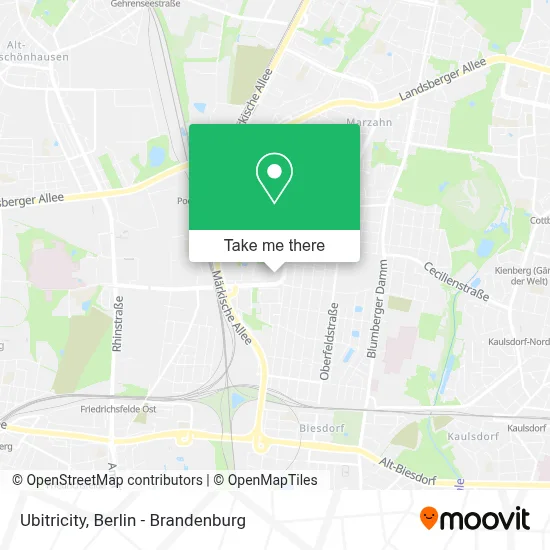 Ubitricity map