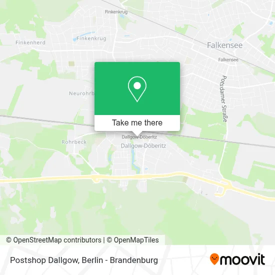 Postshop Dallgow map