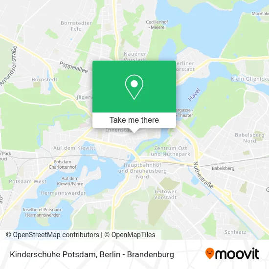Kinderschuhe Potsdam map