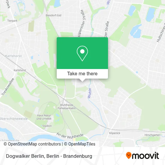 Dogwalker Berlin map