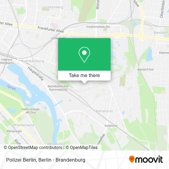 Polizei Berlin map
