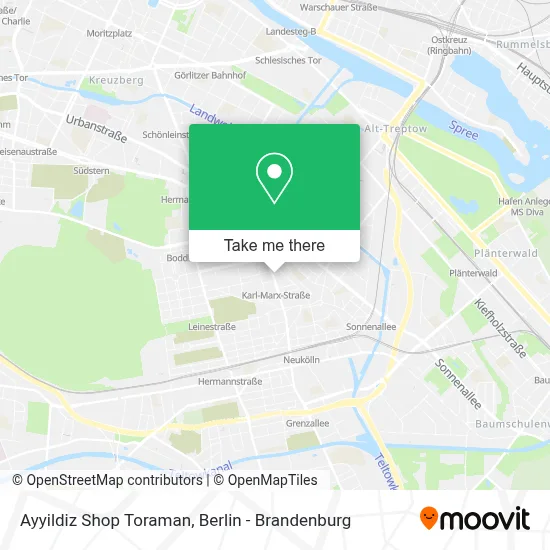 Ayyildiz Shop Toraman map