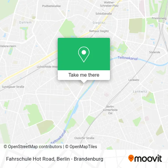 Fahrschule Hot Road map