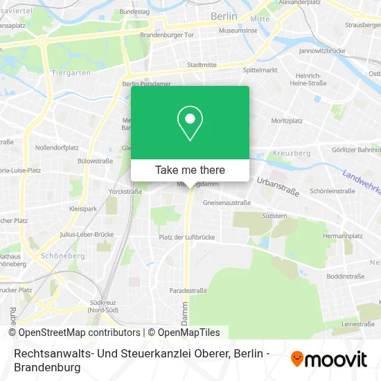 Rechtsanwalts- Und Steuerkanzlei Oberer map