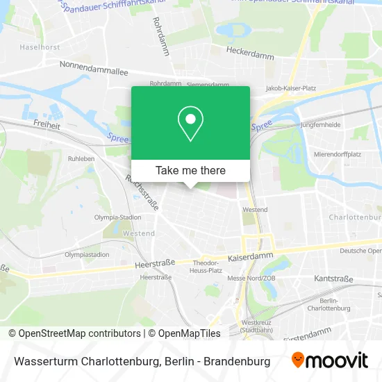 Wasserturm Charlottenburg map
