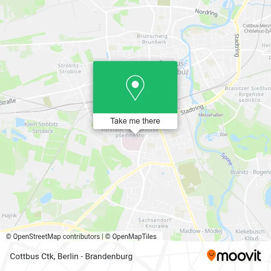 Cottbus Ctk map