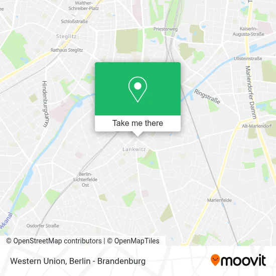 Western Union map