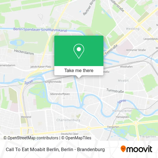 Call To Eat Moabit Berlin map