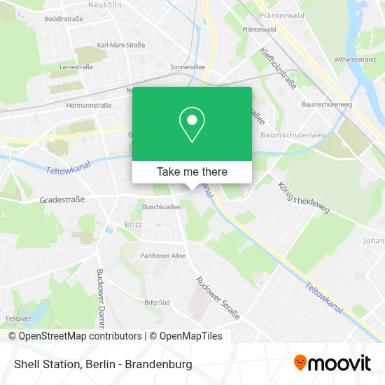 Shell Station map