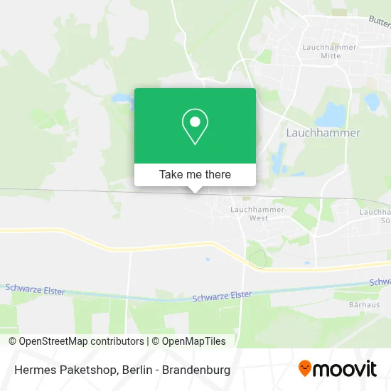 Hermes Paketshop map
