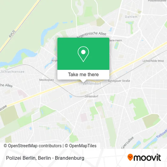 Polizei Berlin map